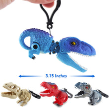 Load image into Gallery viewer, DINOBROS Mini Dinosaur Figures Toys Surprise Eggs Easter Dino Chomper Keychains Party Favor Decoration 4 Pack