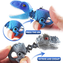 Load image into Gallery viewer, DINOBROS Mini Dinosaur Figures Toys Surprise Eggs Easter Dino Chomper Keychains Party Favor Decoration 4 Pack