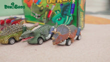 Load and play video in Gallery viewer, DINOBROS Dinosaur Toy Pull Back Cars, 6 Pack Dino Toys for 3 Year Old Boys and Toddlers, Boy Toys Age 3,4,5 and Up, Pull Back Toy Cars, Dinosaur Games with T-Rex
