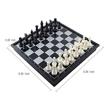 Load image into Gallery viewer, DINOBROS Magnetic Travel Chess Set with Folding Board Portable Chess Board Games Gift for Kids and Adults
